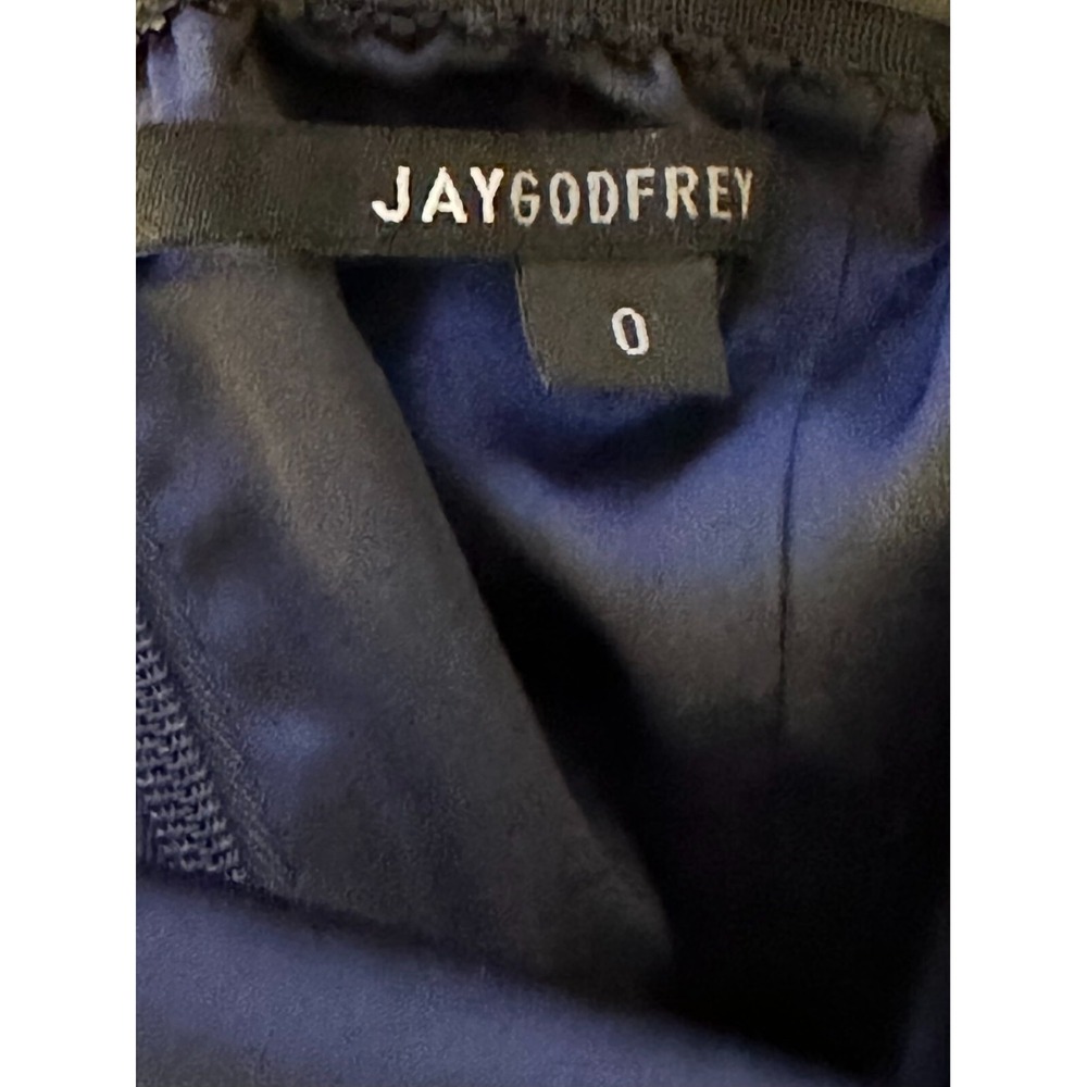 NWT | JAYGODFREY x Revolve Osgood One Shoulder Navy Blue Maxi Dress Sz 0  $474 - Picture 5 of 8